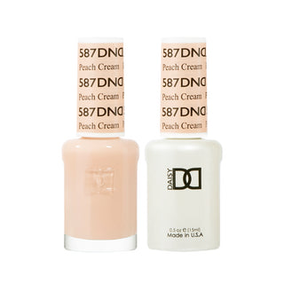 Daisy DND Gel Polish - Peach Cream #587 (with Free Matching Polish)