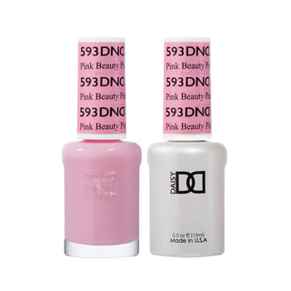 Daisy DND Gel Polish - Pink Beauty #593 (with Free Matching Polish)