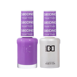Daisy DND Gel Polish - Vivid Violet #580 (with Free Matching Polish)