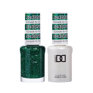 Daisy DND Gel Polish - Green To Green #524 (with Free Matching Polish)