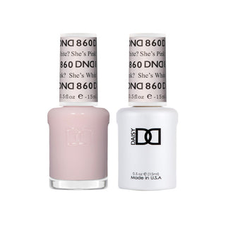 Daisy DND Gel Polish - She’s White? She’s Pink? #860 (with Free Matching Polish)