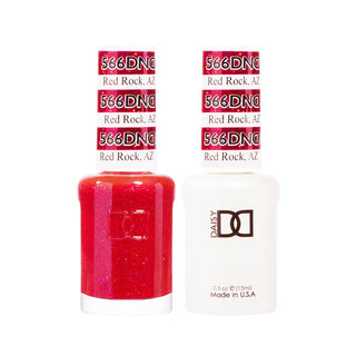 Daisy DND Gel Polish - Red Rock #566 (with Free Matching Polish)