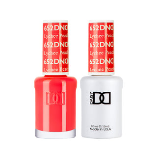 Daisy DND Gel Polish - Lychee Peachy #652 (with Free Matching Polish)