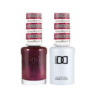 Daisy DND Gel Polish - Amethyst Sparkles #698 (with Free Matching Polish)