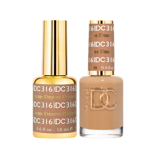DND DC Gel Polish - S’mores #316 (with Free Matching Polish)