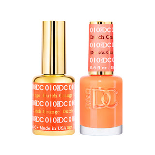 DND DC Gel Polish - Dutch Orange #010 (with Free Matching Polish)