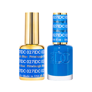 DND DC Gel Polish - Pittsburgh Blue #027 (with Free Matching Polish)