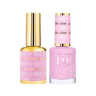 DND DC Gel Polish - Pinklet Lady #117 (with Free Matching Polish)