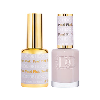 DND DC Gel Polish - Pearl Pink #081 (with Free Matching Polish)