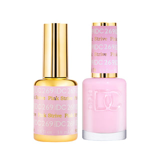 DND DC Gel Polish - Pink Strive #269 (with Free Matching Polish)