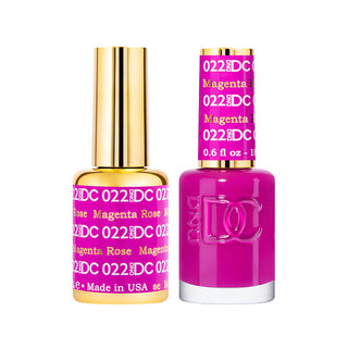 DND DC Gel Polish - Magenta Rose #022 (with Free Matching Polish)