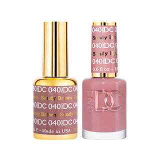 DND DC Gel Polish - Sandy Brown #040 (with Free Matching Polish)