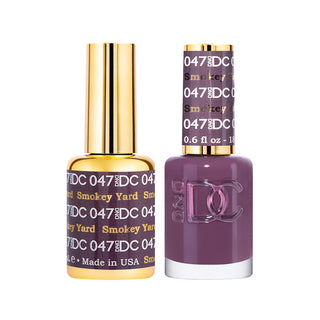 DND DC Gel Polish - Smokey Yard #047 (with Free Matching Polish)