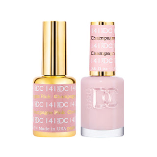 DND DC Gel Polish - Pink Champagne #141 (with Free Matching Polish)