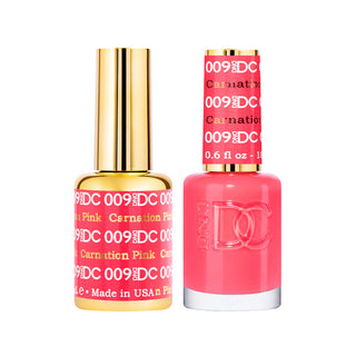 DND DC Gel Polish - Carnation Pink #009 (with Free Matching Polish)