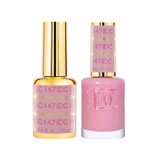 DND DC Gel Polish - Pink Powder #147 (with Free Matching Polish)