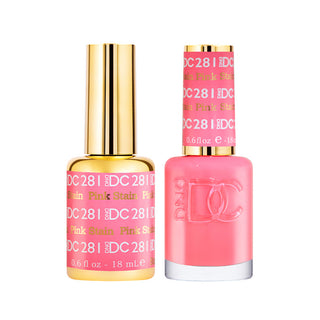 DND DC Gel Polish - Pink Stain #281 (with Free Matching Polish)