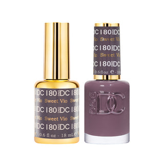 DND DC Gel Polish - Sweet Violet #180 (with Free Matching Polish)