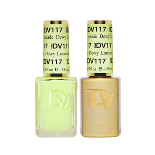 Daisy DND Gel Polish - Dewy Limeade DIVA #117 (with Free Matching Polish)