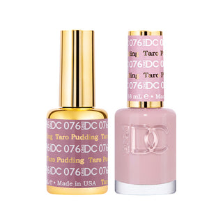 DND DC Gel Polish - Taro Pudding #076 (with Free Matching Polish)