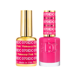 DND DC Gel Polish - Visionary Pink #070 (with Free Matching Polish)