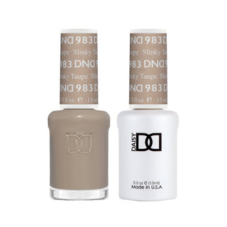 Daisy DND Gel Polish - Slinky Taupe #983 (with Free Matching Polish)