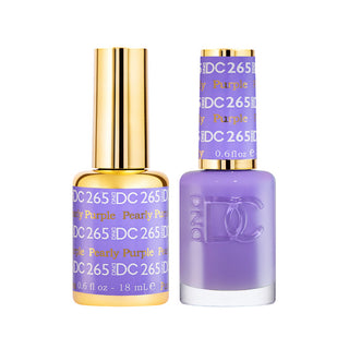 DND DC Gel Polish - Pearly Purple #265 (with Free Matching Polish)