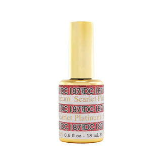 DND DC Platinum Gel Polish - Scarlet #187