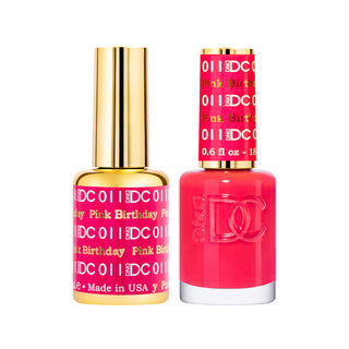 DND DC Gel Polish - Pink Birthday #011 (with Free Matching Polish)