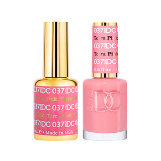 DND DC Gel Polish - Terra Pink #037 (with Free Matching Polish)