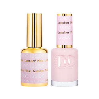 DND DC Gel Polish - Lumber Pink #135 (with Free Matching Polish)