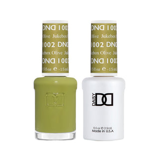 Daisy DND Gel Polish - Jukebox Olive #1002 (with Free Matching Polish)