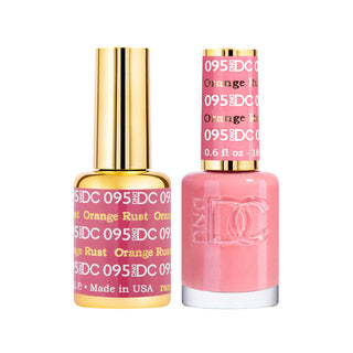 DND DC Gel Polish - Orange Rust #095 (with Free Matching Polish)