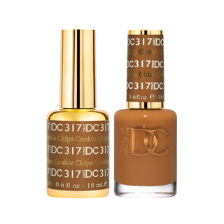 DND DC Gel Polish - Cookie Chips #317 (with Free Matching Polish)