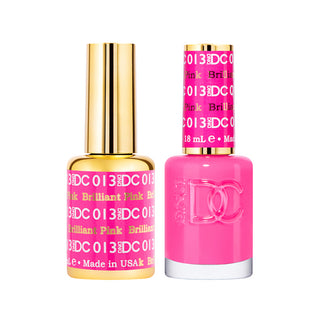 DND DC Gel Polish - Brilliant Pink #013 (with Free Matching Polish)