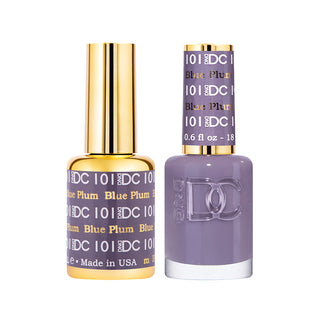 DND DC Gel Polish - Blue Plum #101 (with Free Matching Polish)