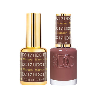 DND DC Gel Polish - Maroon #171 (with Free Matching Polish)