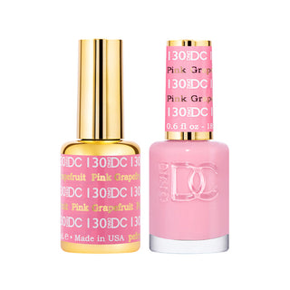 DND DC Gel Polish - PinK Grapefruit #130 (with Free Matching Polish)