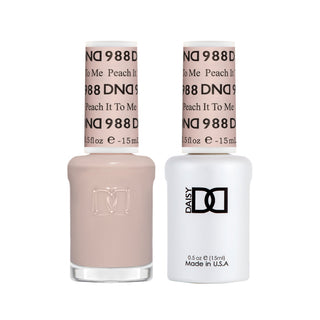 Daisy DND Gel Polish - Peach It To Me #988 (with Free Matching Polish)
