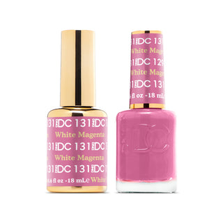 DND DC Gel Polish - White Magenta #131 (with Free Matching Polish)