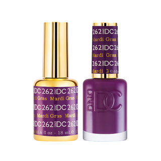 DND DC Gel Polish - Mardi Gras #262 (with Free Matching Polish)