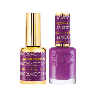 DND DC Gel Polish - Egyptian Purple #264 (with Free Matching Polish)