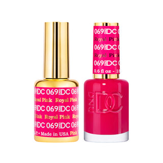 DND DC Gel Polish - Royal Pink #069 (with Free Matching Polish)