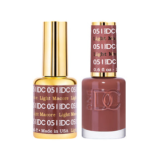 DND DC Gel Polish - Light Macore #051 (with Free Matching Polish)