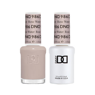 Daisy DND Gel Polish - Rose Water #986 (with Free Matching Polish)
