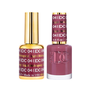 DND DC Gel Polish - Light Mahogany #041 (with Free Matching Polish)