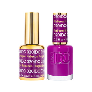DND DC Gel Polish - Rebecca Purple #020 (with Free Matching Polish)