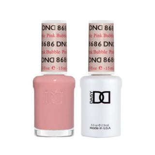 Daisy DND Gel Polish - Pink Bubble #8686 (with Free Matching Polish)