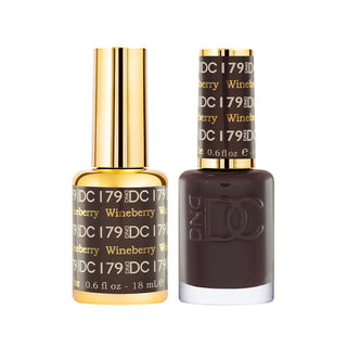 DND DC Gel Polish - Wineberry #179 (with Free Matching Polish)